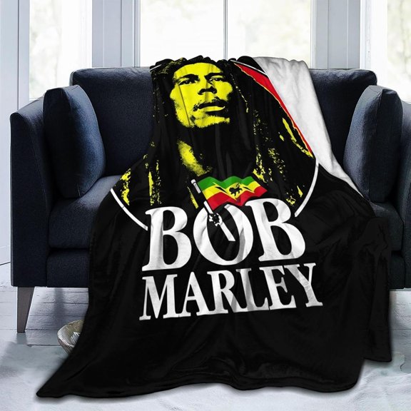 Bobs Marley Blanket Throw Bedding Room Decor Flannel Blankets for Bed Sofa Warm Blankets 40"x30"