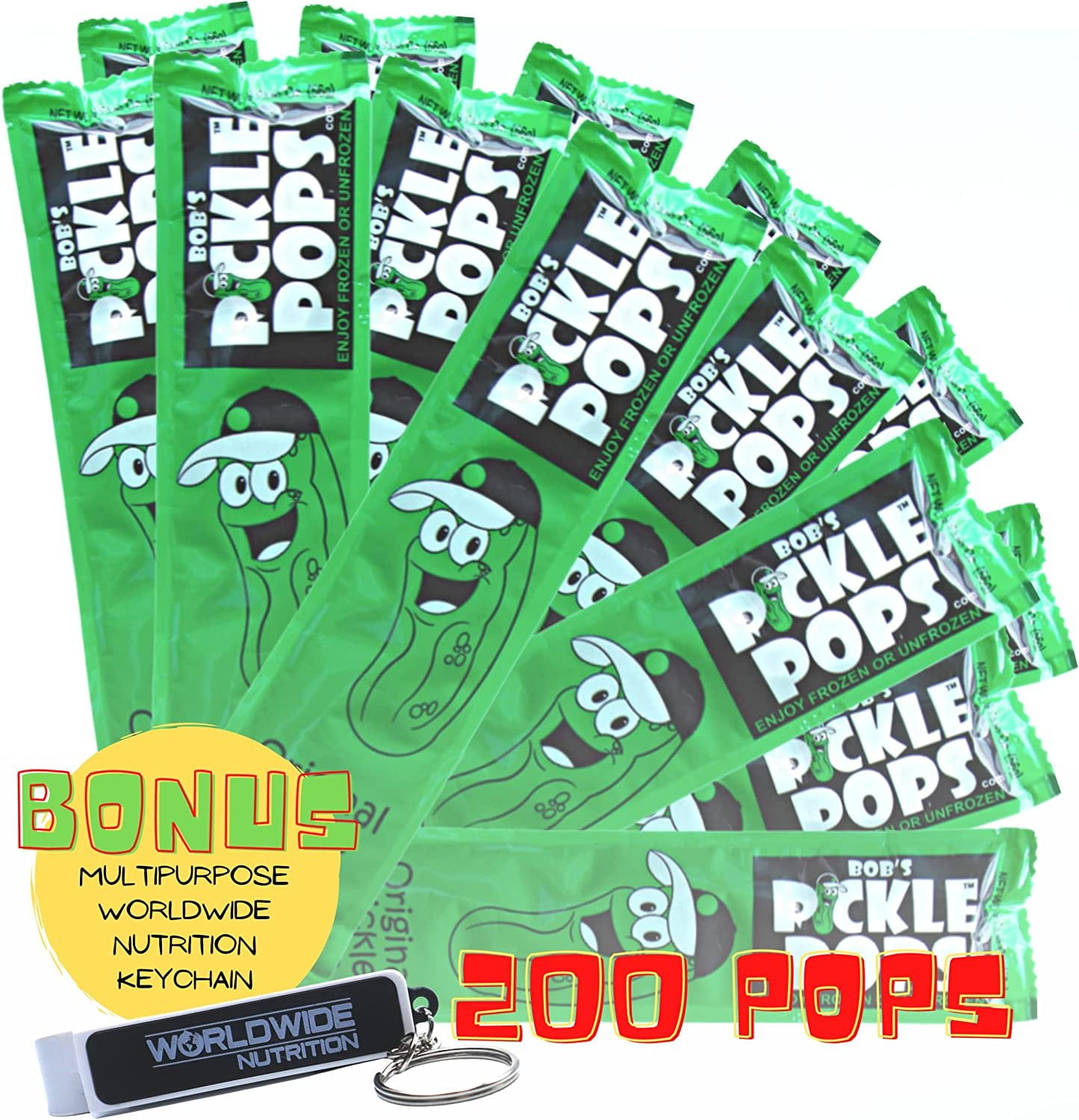 Bobs Pickle Pops Original Dill Keto Electrolytes Freezer Pops for Pre