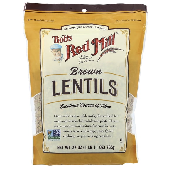 Bobs Red Mill 364200 27 oz Brown Lentil