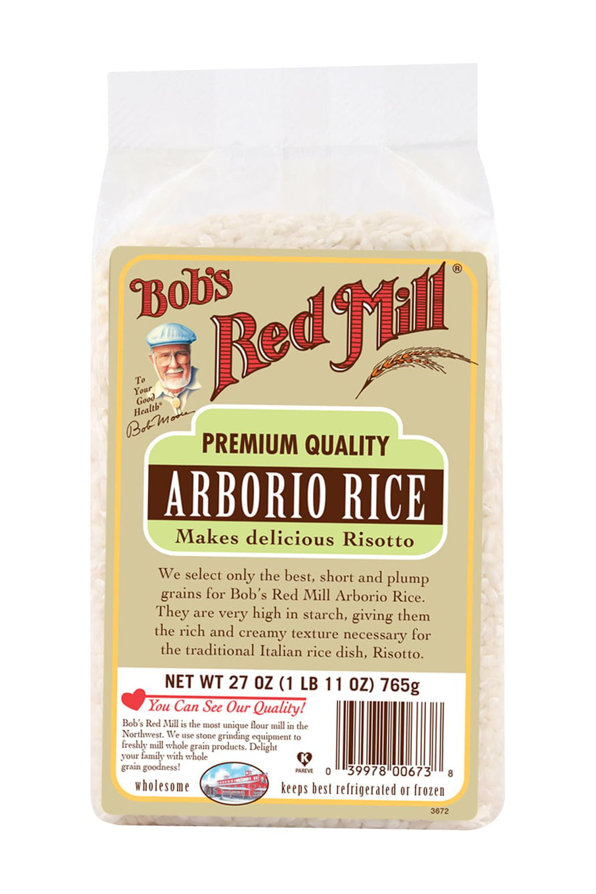 Bobs Red Mill Arborio Rice, 27 Oz