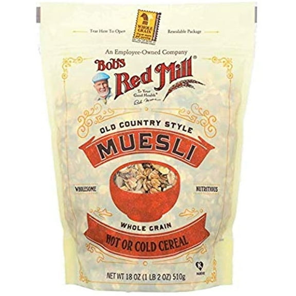 Bobs Red Mill Cereal Muesli, 4 - 18-Ounce Bags ( Value Bulk Multi-Pack)