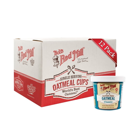 Bobs Red Mill Classic Oatmeal Cup, 1.81 Ounce - 12 per case.