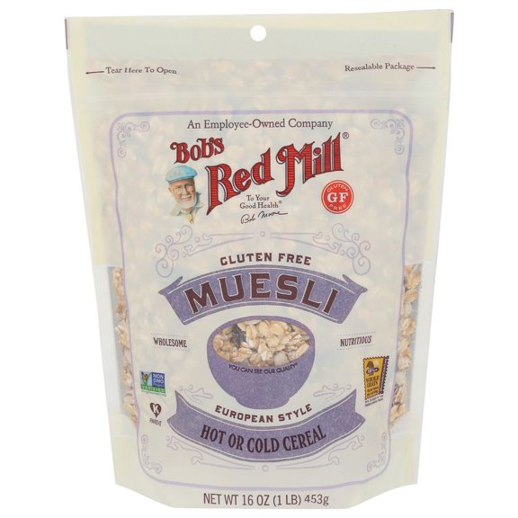 Bob's Red Mill Gluten Free European Style Muesli, 16 Ounce, 4 per Case