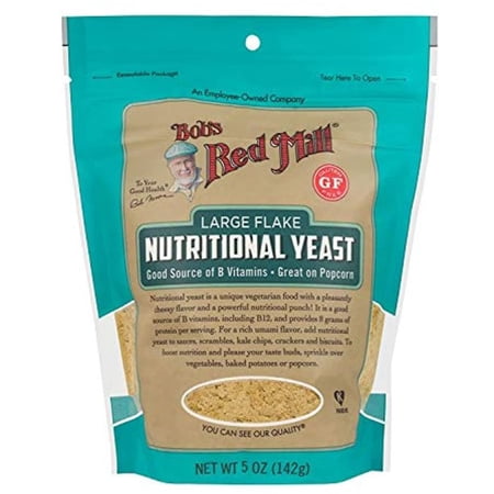 Bobs Red Mill Gluten Free Large Flake Nutritional Yeast 5 Ounce (Pack Of 6)