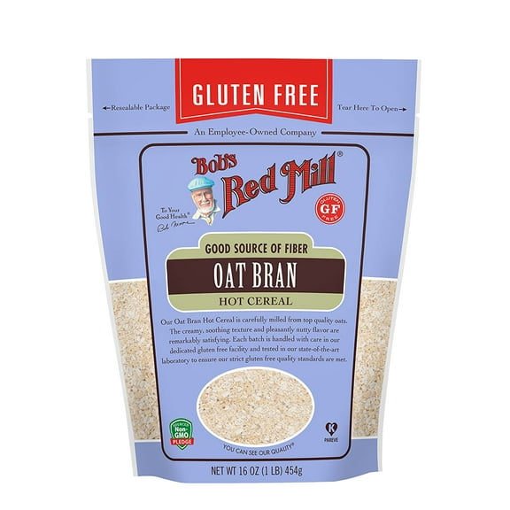 Bobs Red Mill Gluten Free Oat Bran, 16 Ounce (Pack of 4)