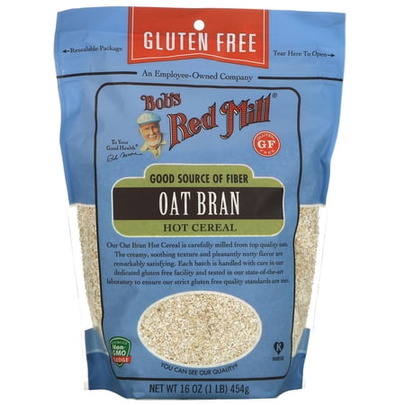 Bobs Red Mill Gluten Free Oat Bran Hot Cereal, 16 Ounce -- 4 per case.