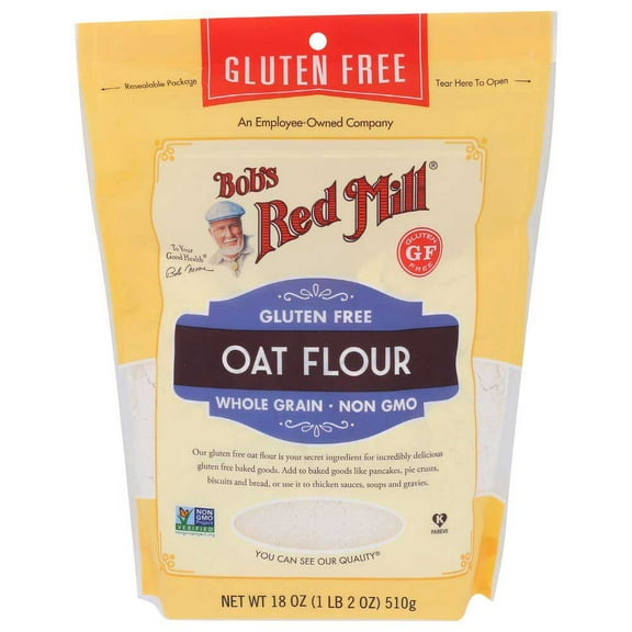 Bobs Red Mill Gluten Free Oat Flour, 18 Ounce -- 4 per Case.