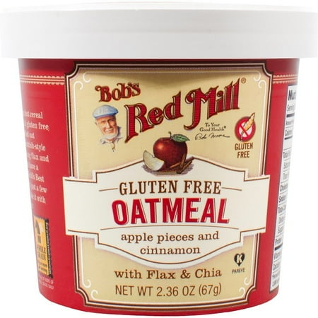 Bobs Red Mill Gluten Free Oatmeal Cup, Apple & Cinnamon, 2.36-ounce (Pack of 12)