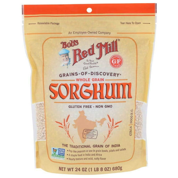 Bobs Red Mill Gluten Free Sorghum Grain, 24 Ounce -- 4 per Case.