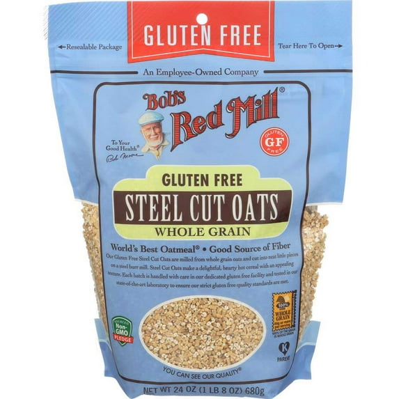 Bobs Red Mill Gluten Free Steel Cut Oats, 24 Ounce -- 4 per Case.