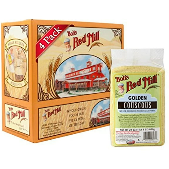 Bobs Red Mill Golden Couscous, 24 Oz (4 Pack)