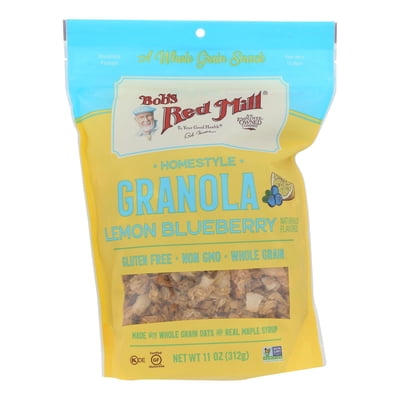 Bob's Red Mill Granola Lemon Blueberry Gluten Free Non GMO, 11oz (Pack of 6)