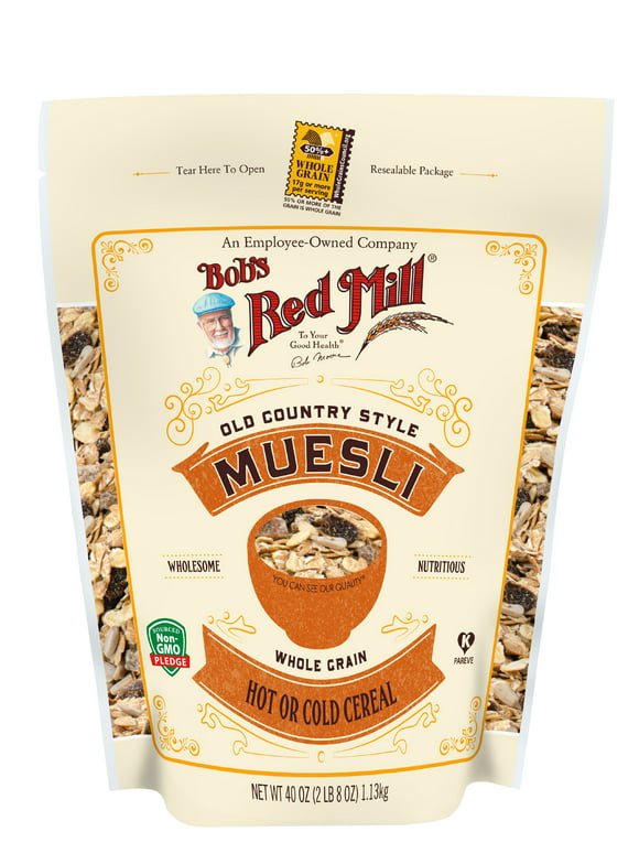 Bobs Red Mill Muesli, Old Country Style Cereal, 40 Oz