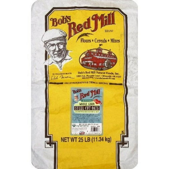 Bobs Red Mill Natural Foods Bobs Red Mill Organic Oats, 25 lb
