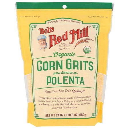 Bobs Red Mill Organic Corn Grits/Polenta, 24 Ounce -- 4 per Case.