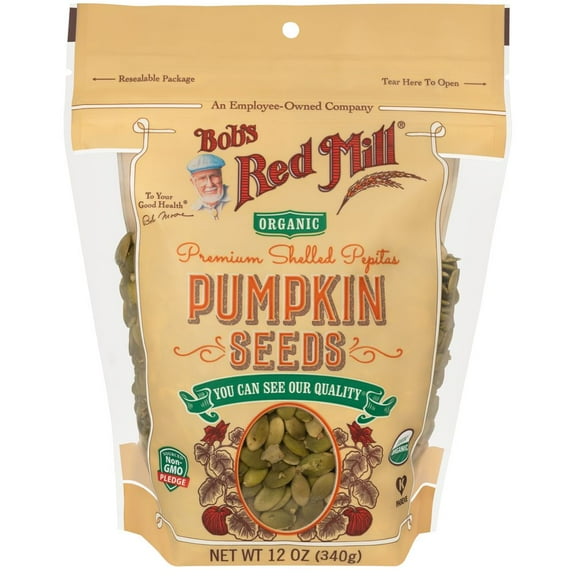 Bobs Red Mill Organic Pumpkin Seeds, 12 Ounce -- 4 per case