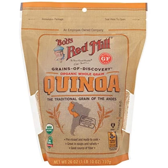Bobs Red Mill Organic White Quinoa, 13 Ounce (Resealable)