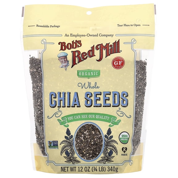 Bobs Red Mill Organic Whole Chia Seeds Gluten Free