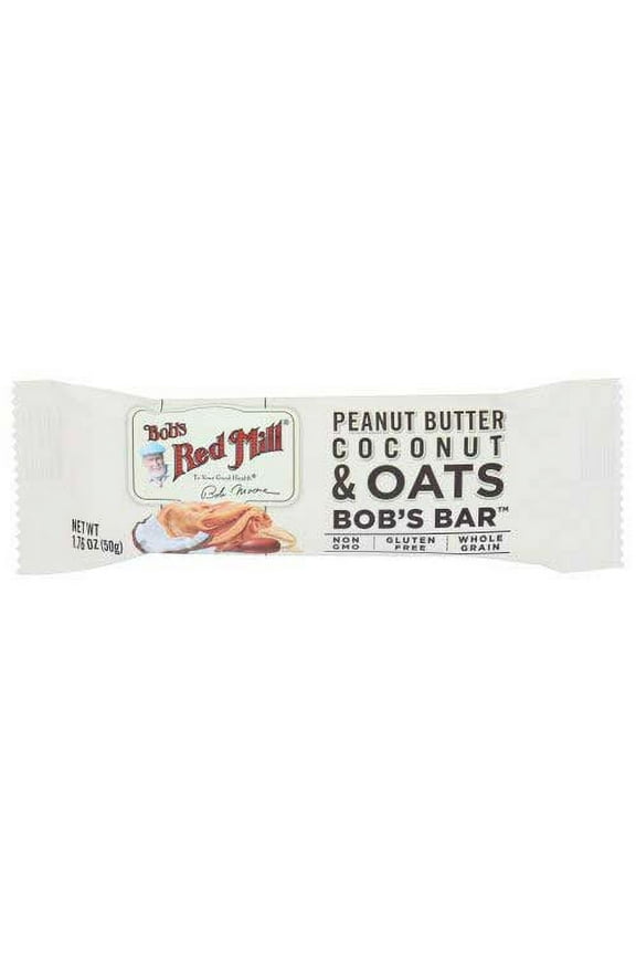 Bobs Red Mill Peanut Butter Coconut and Oats Bar, 1.76 Ounce -- 12 per case.