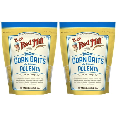 Bob's Red Mill Polenta Grits, Golden Corn Grit, 24 Ounce (Pack of 2)