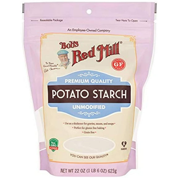 Bobs Red Mill Potato Starch, Resealable Stand Up Bag, 22 Ounce (Pack Of 2)