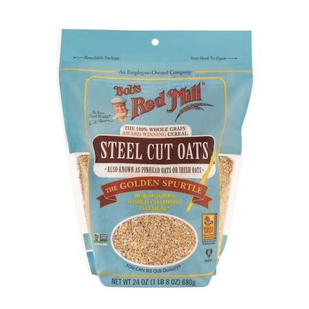 Bobs Red Mill Steel Cut Oats, 24 Ounce -- 4 per Case.