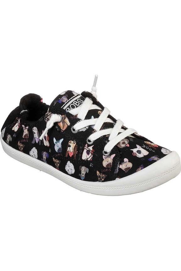 BOBS Beach Bingo Dapper Party Womens Slip on Shoes, Canvas Sneakers