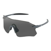 Bobster® Aero Cycling Sunglass Matte Gray Frame, Smoke Silver Mirror Lens