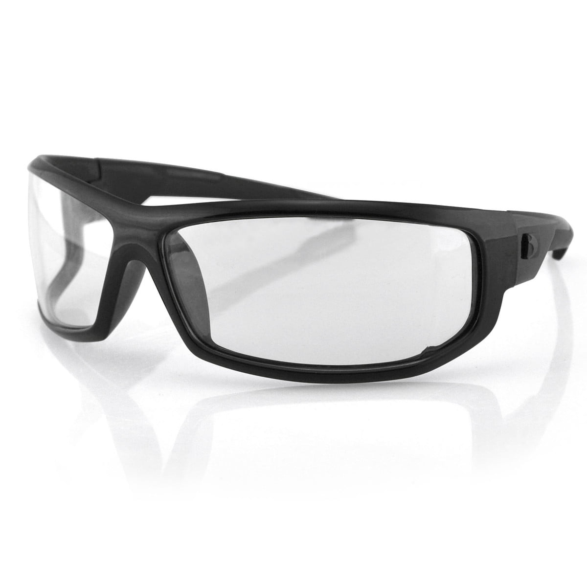 Bobster AXL Sunglasses Black Frame w/Clear Lens