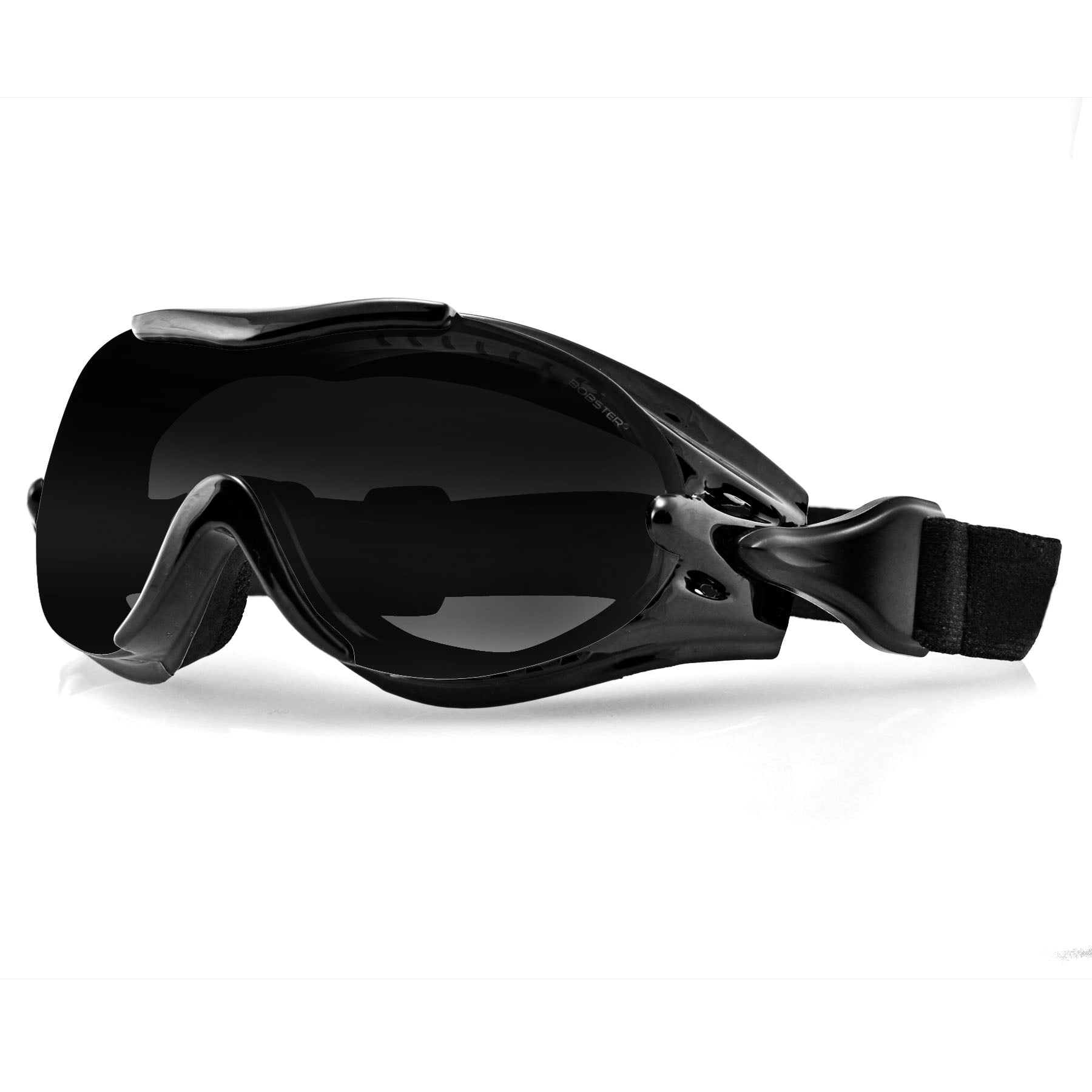 Bobster® Phoenix Gloss Black Frame Smoked-Amber-Clear Lens