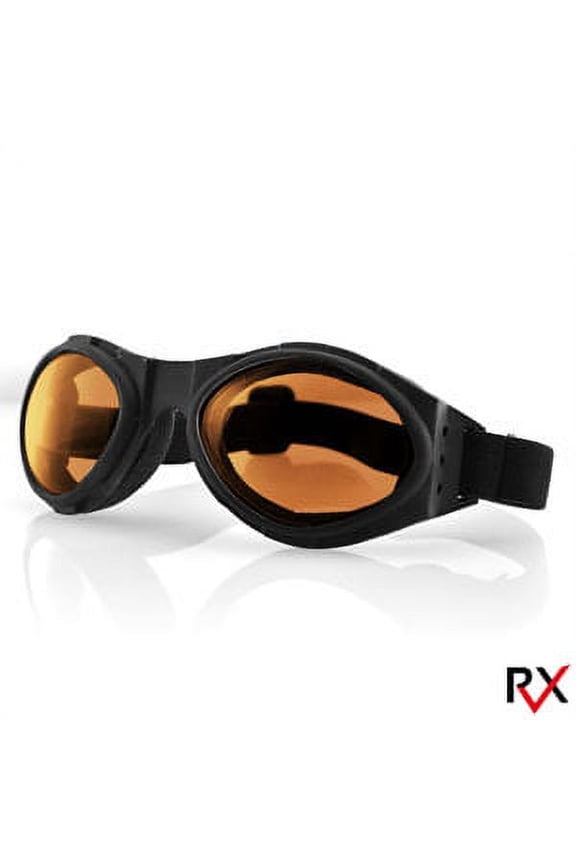 Bugeye Goggle Blk Frame Amber Lens