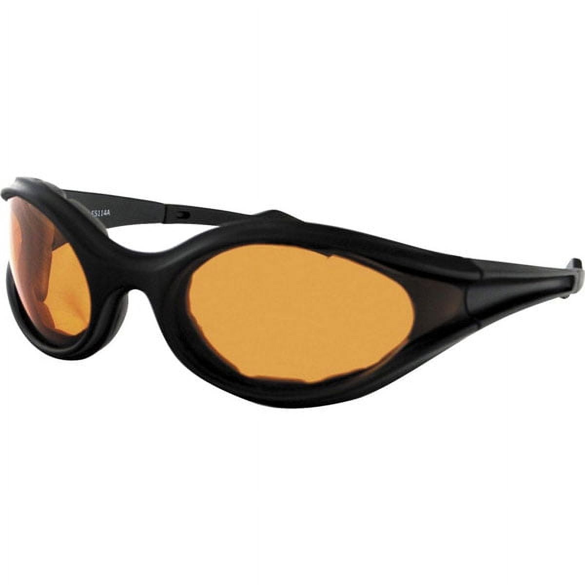 Bobster Foamerz Sunglasses Black Frame w/Amber Lens