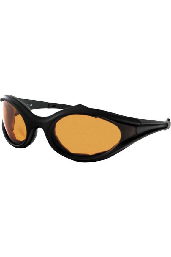 Foamerz Sunglasses Black Frame w/Amber Lens
