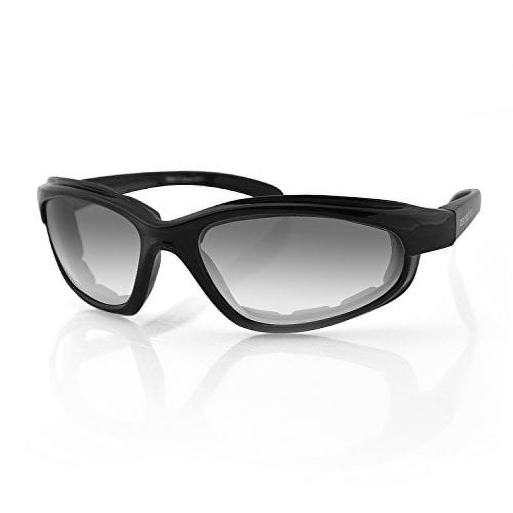 Bobster Efb001 Fat Boy Sunglasses With Black Frame And Antifog Photochromic Lens (Gloss Black) - image 1 of 6