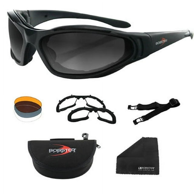 Bobster Eyewear Raptor II Interchangeable Goggles Smoke (Black Smoke)