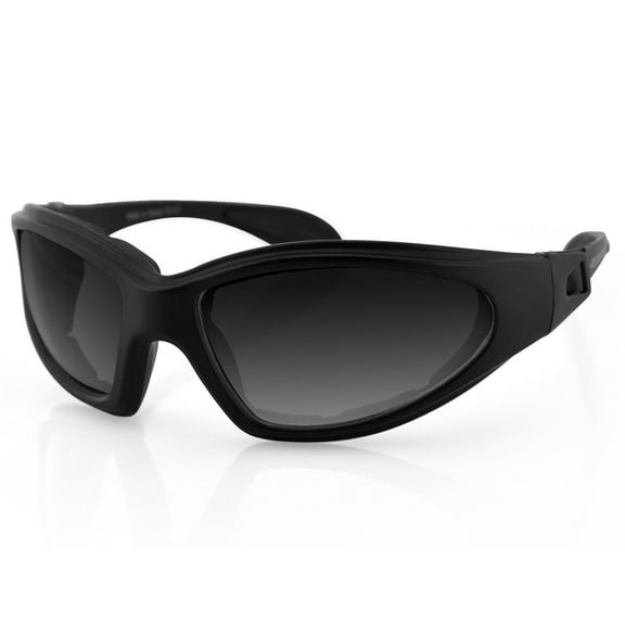 Bobster GXR 2-in-1 Sunglasses/Goggle Black Frame w/Smoke Lens & Strap