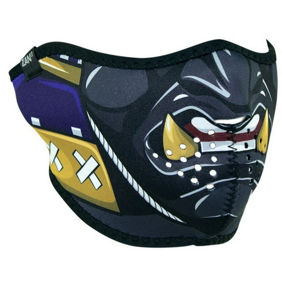 Zan Headgear Half Face Neoprene Mask Samurai Purple
