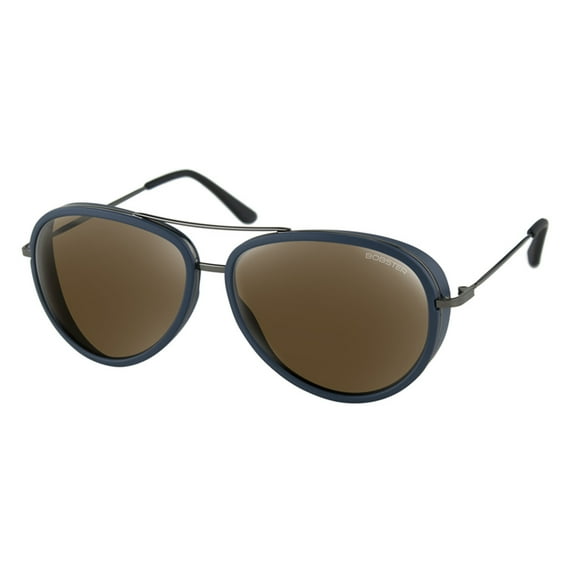 Bobster Ice Sunglasses Matte Navy/Gunmetal w/Bronze Lens