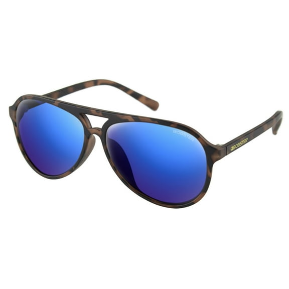 Bobster® Maverick Matte Tortoise Frame Brown HD Blue Mirror Lens