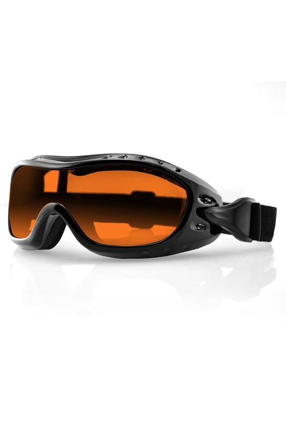 ® Night Hawk Gloss Black Frame Amber Lens