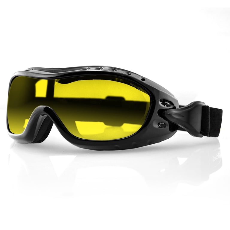 BOBSTER EYEWEAR Night Hawk ゴーグル yellow Bobster® Night Hawk Gloss Black Frame Yellow Lens - Walmart.com
