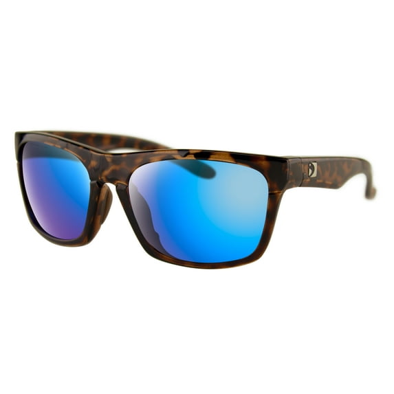 Bobster® Route Gloss Brown Tortoise Frame High Definition Light Blue Revo Lens