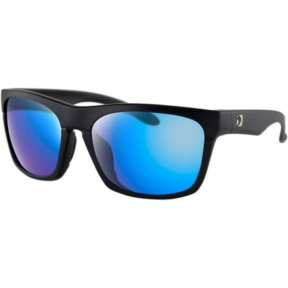 Bobster Route Sunglasses Matte Black w/Blue Lens