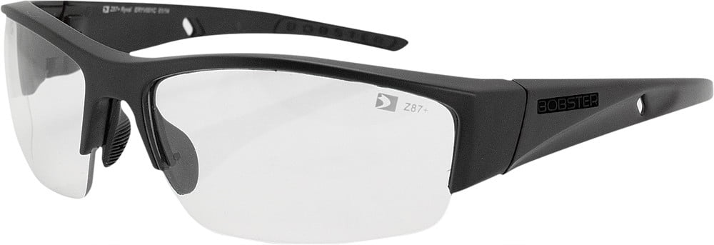 Bobster Eyewear Ryval Sunglasses (Black / Clear Lens)