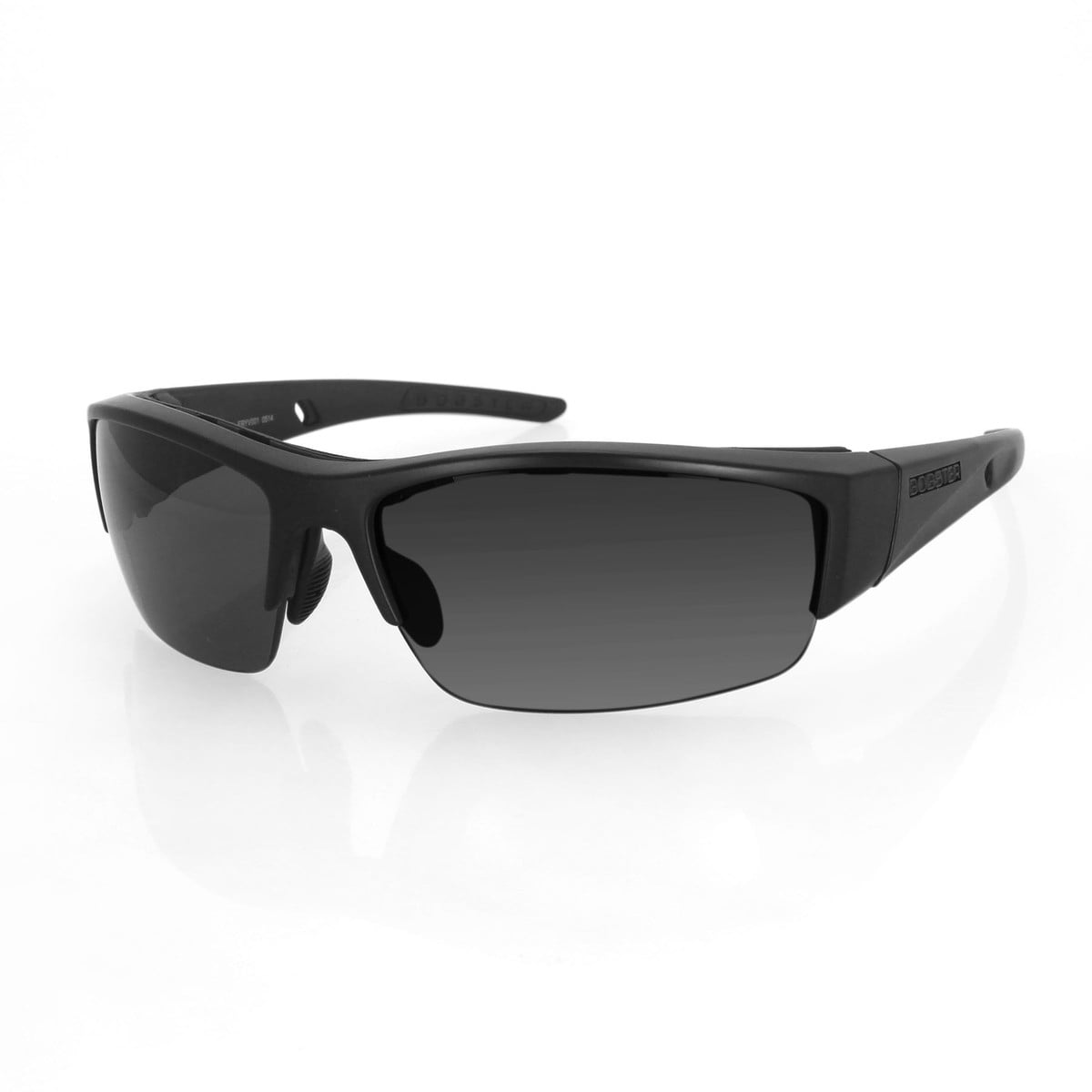 Bobster Ryval Sunglasses (One Size Fits Most, Matte Black / Smoke Lens)