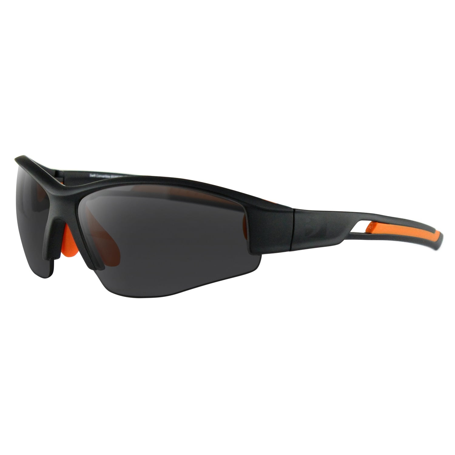 Bobster® Swift Matte Black-Orange Frame Smoked-Yellow-Clear Lens