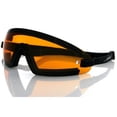 thumbnail image 1 of Bobster Wrap Around Sunglass Style Goggles Black w/Amber Lens, 1 of 5