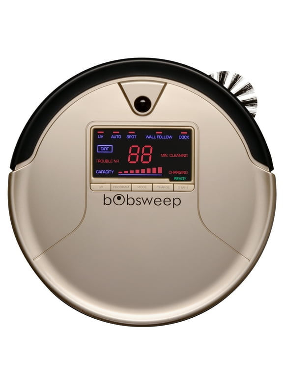 Bobsweep Pet Hair Robotic Vacuum Cleaner and Mop, Champagne