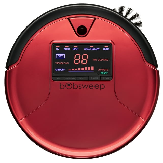 Bobsweep Pet Hair Robotic Vacuum Cleaner and Mop, Rouge
