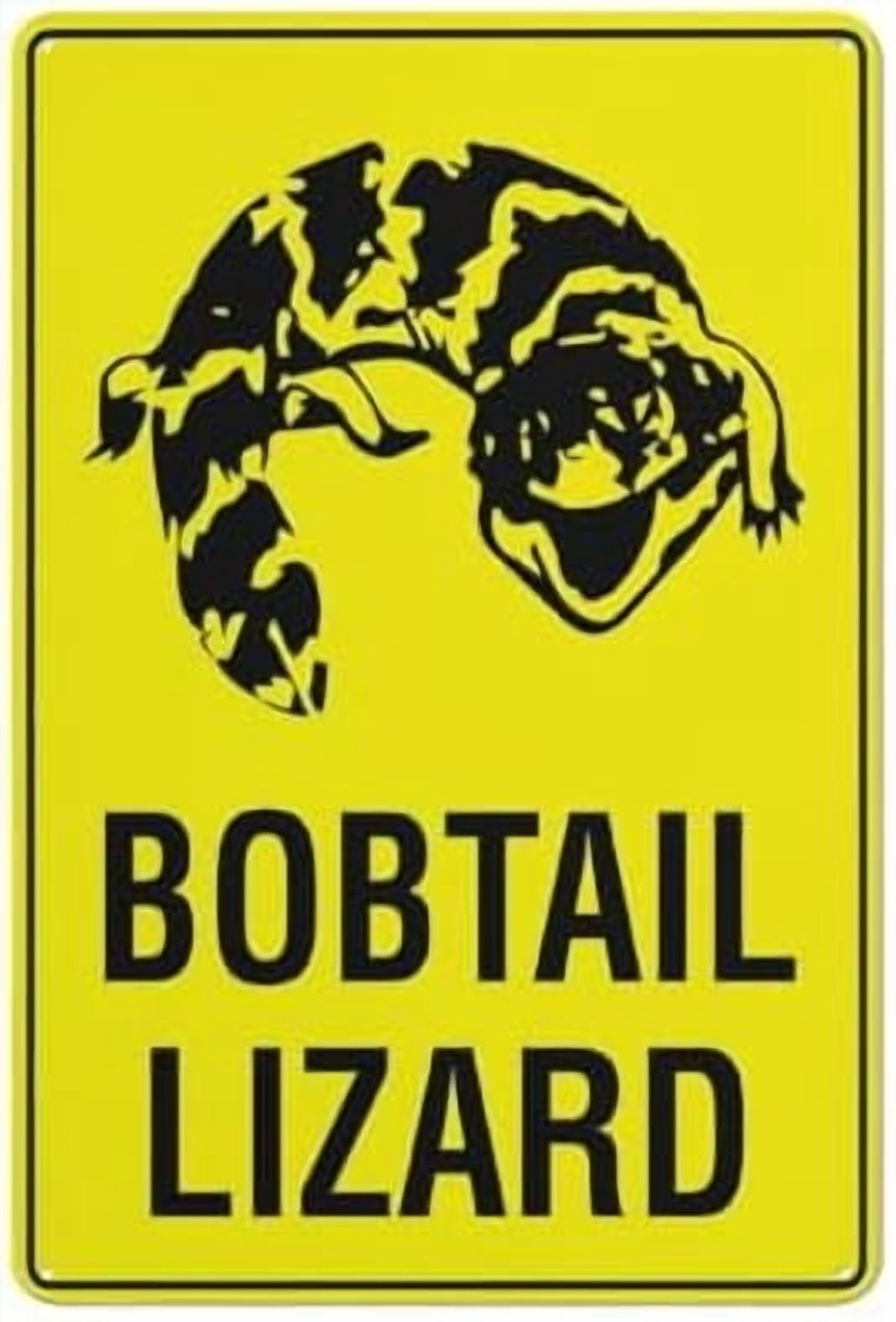 Bobtail Lizard Bright Yellow Sign 8 X 12 Inches Rust Free Aluminum - Uv ...